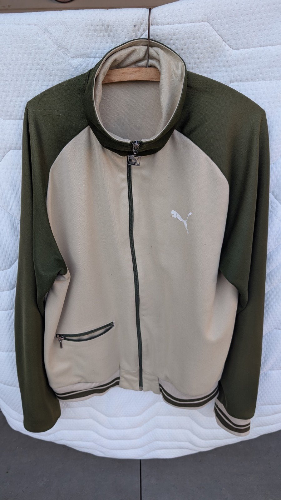 Vintage Puma Bronx Holland Ave Track Jacket, Ophalen of Verzenden, Gedragen, Groen, Puma