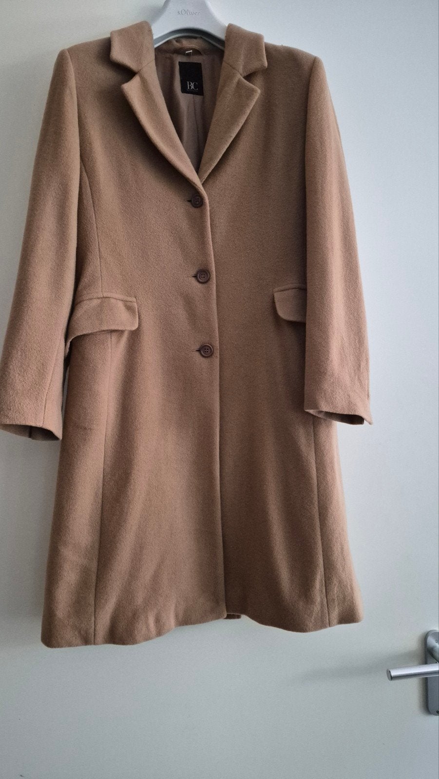 Mantel camel bruin, Verzenden, Zo goed als nieuw, Maat 38/40 (M), Bruin