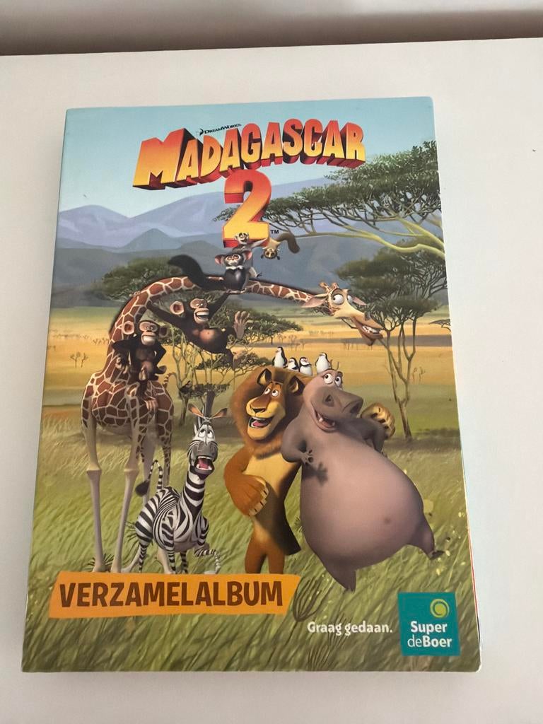 Madagascar 2 verzamelalbum Super de Boer, Verzamelen, Supermarktacties, Super de Boer, Ophalen of Verzenden