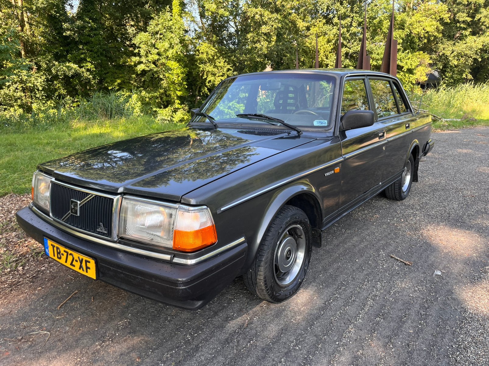 Volvo 240 2.3 GL AUT K6 1988 Grijs | nieuwe apk | automaat |, Auto's, Volvo, Automaat, 4 cilinders, 1261 kg, 113 pk