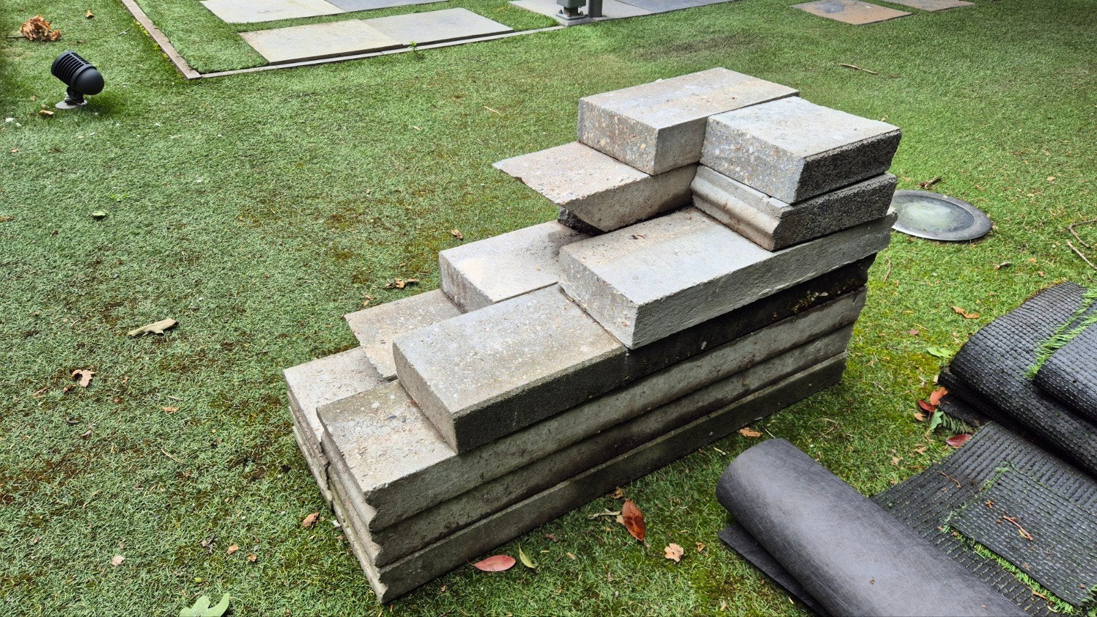 Beton bielzen, 7 grote (100cm) en 6 kleinere, Ophalen, Gebruikt, 100 tot 200 cm, Biels