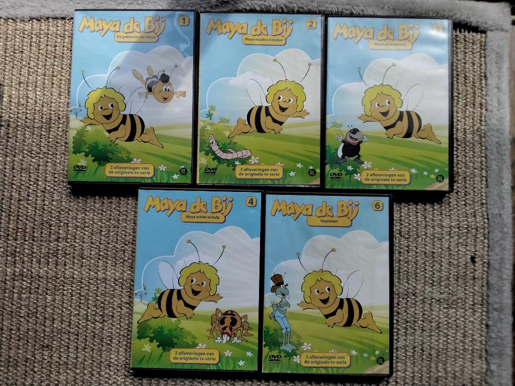 Maya de bij 5 dvds, origineel, Avontuur, Alle leeftijden, Boxset, Ophalen of Verzenden