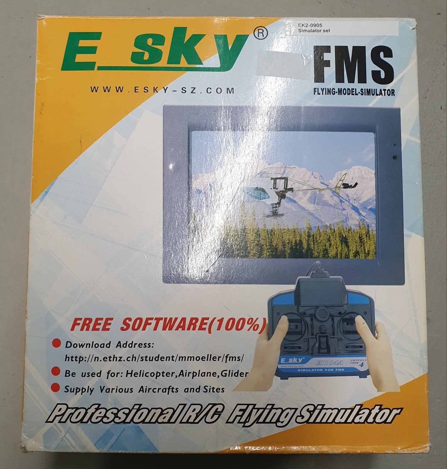 E-Sky FMS Professionele R/C Vliegsimulator, Ophalen of Verzenden, Gebruikt, Overige typen