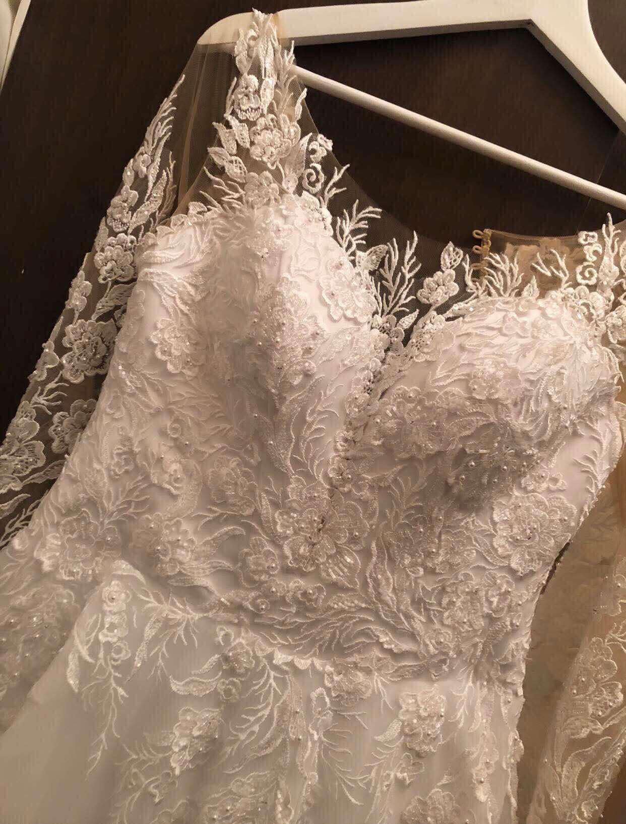 Bruidsjurk trouwjurk mermaid ballroom A line jurk is NIEUW, Ophalen of Verzenden, Zo goed als nieuw, Wit, Trouwjurk