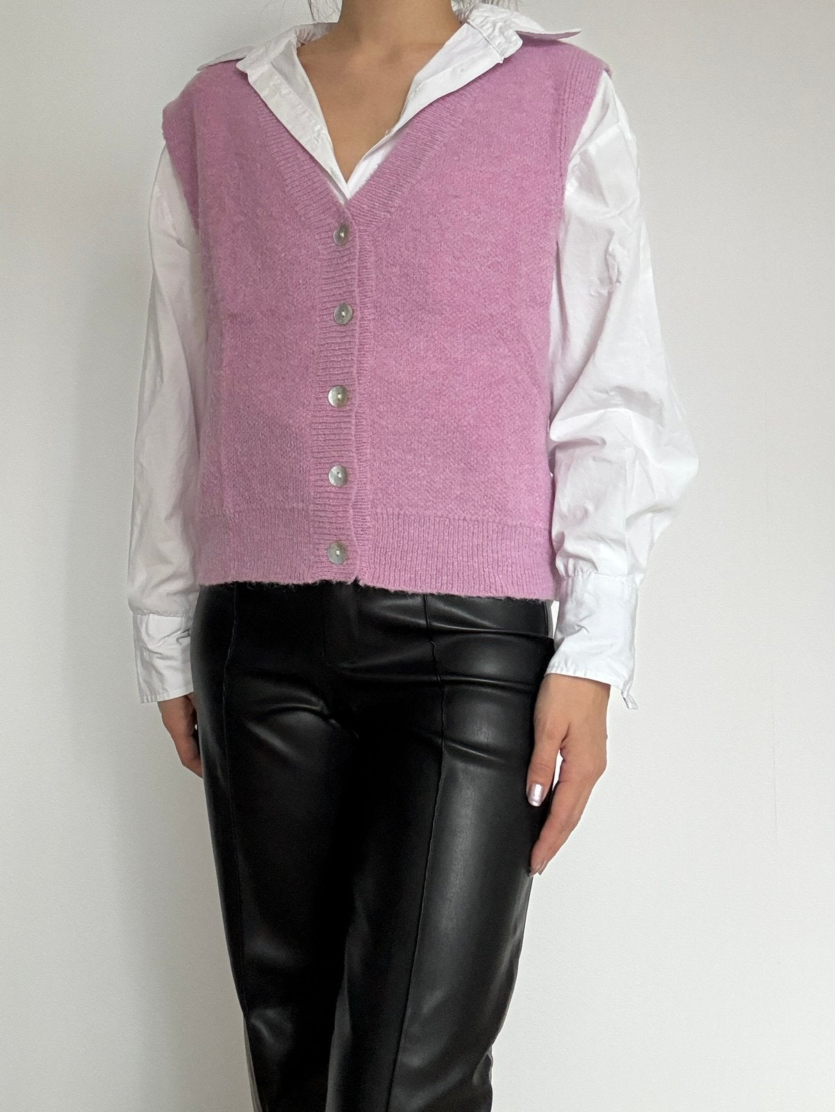 My Jewellery spencer met parelmoer knopen - maat XS, Ophalen of Verzenden, Gedragen, Maat 34 (XS) of kleiner, Roze
