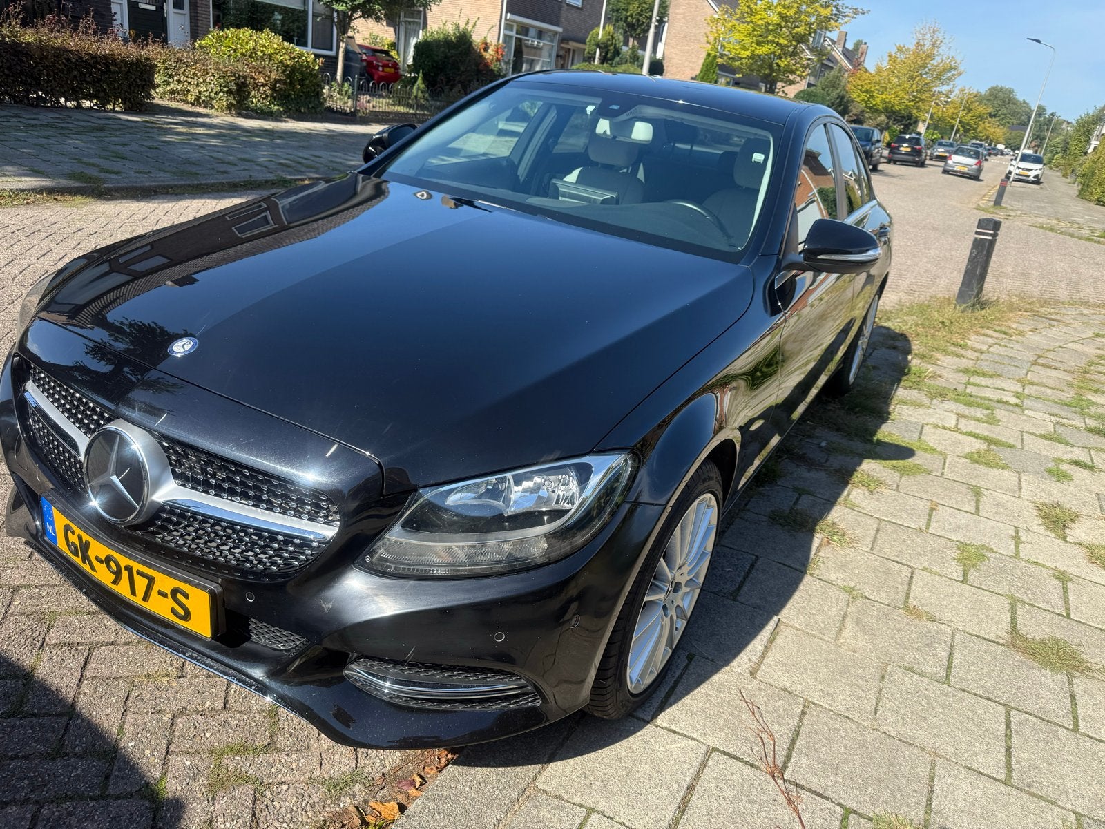 Mercedes-Benz C-Klasse C180 CDI 1.6 85KW 2015 Zwart, Auto's, 1385 kg, Achterwielaandrijving, 4 cilinders, Zwart
