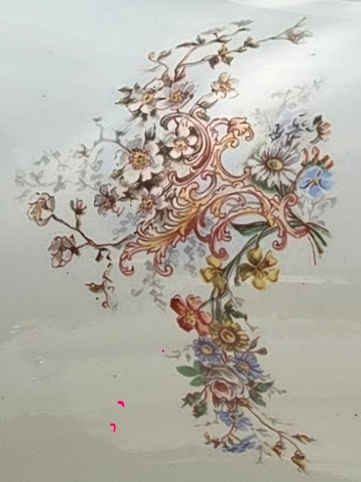 kleine bloemetjes theepot Societe Ceramique Maastricht, Ophalen of Verzenden