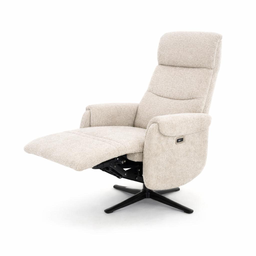 Relaxfauteuil Malmedy met een of dubbele motor, Minder dan 75 cm, Nieuw, Ophalen of Verzenden, Stof