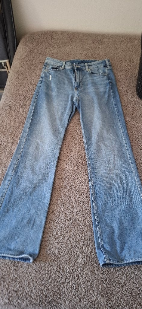 Dames jeans bootcut maat 36, H&M, Blauw, Overige jeansmaten, Ophalen of Verzenden