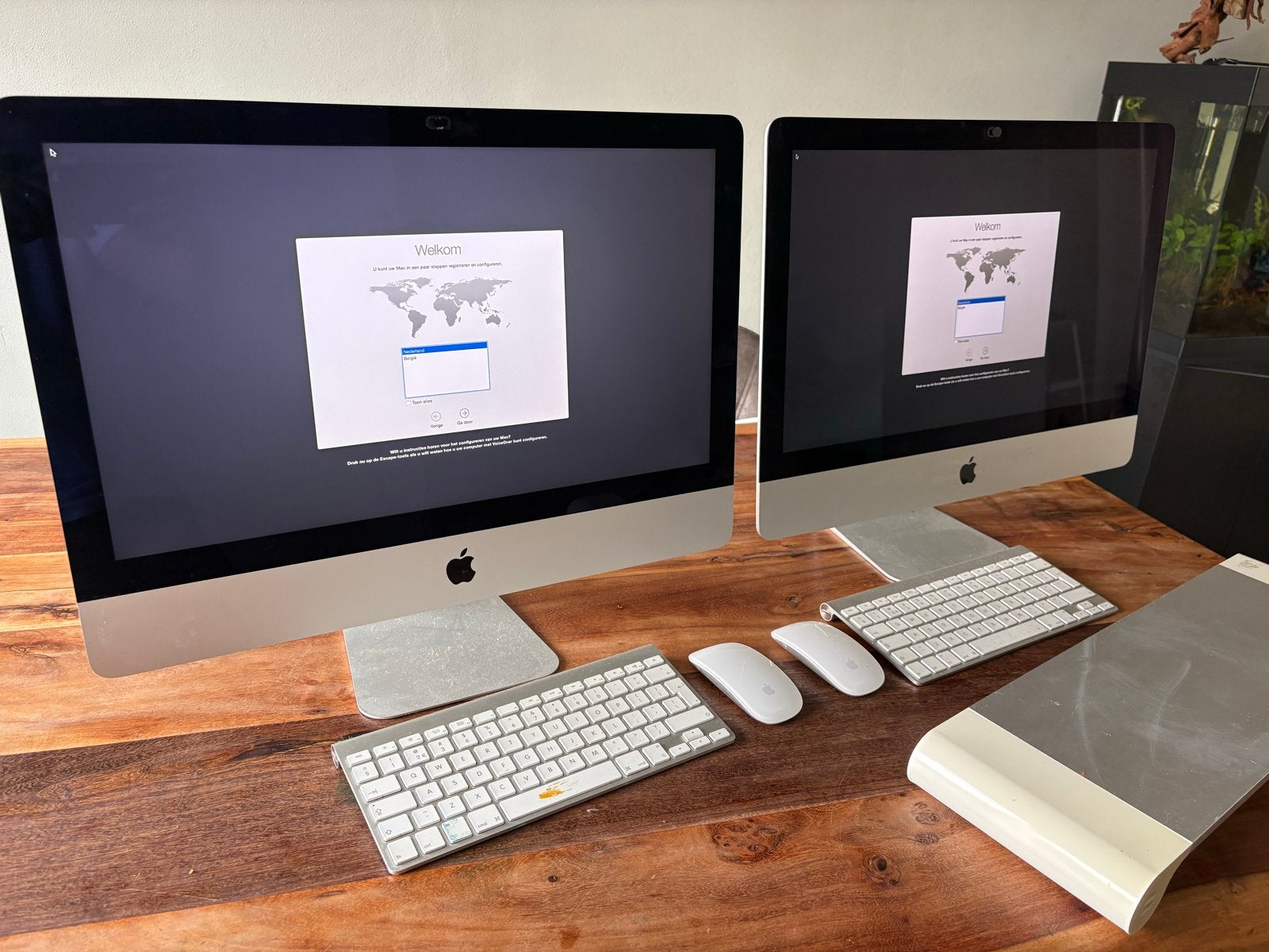 2x Apple iMac 21.5 inch (eind 2013) - Intel Core i5, 8GB RAM, Computers en Software, Apple Desktops, Gebruikt, iMac, Onbekend
