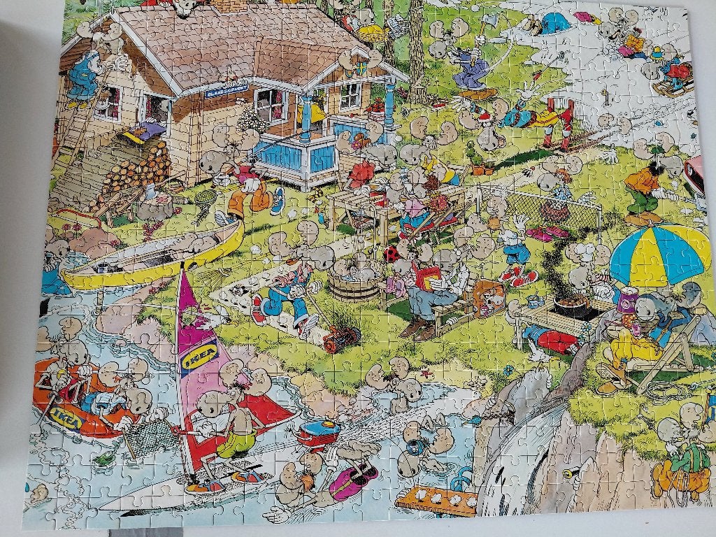 JAN V HAASTEREN IKEA PUZZEL 1980, Ophalen of Verzenden, Gebruikt