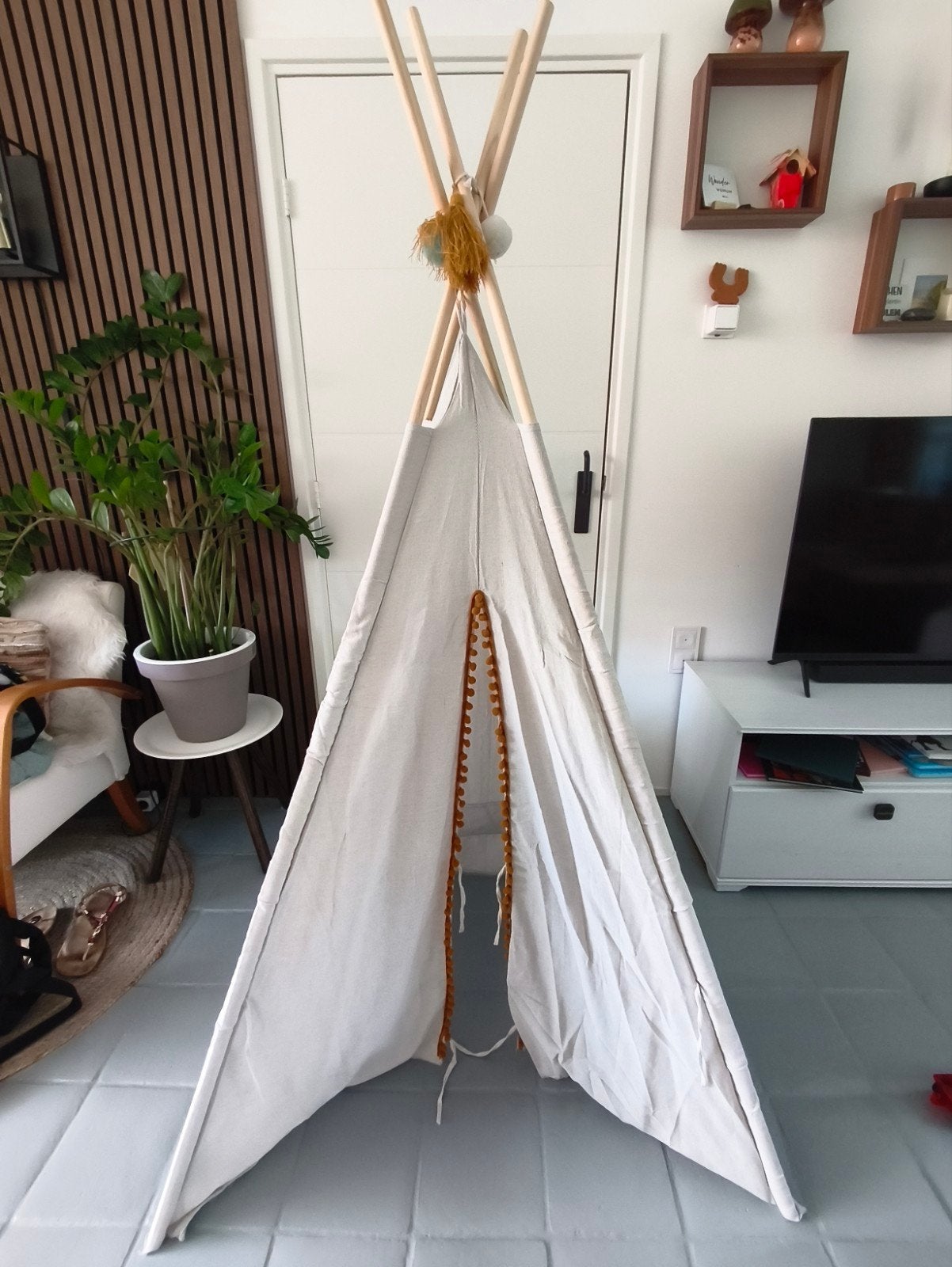 Kinder boho tipi speeltent - 100x100x150 cm, Kinderen en Baby's, Speelgoed | Buiten | Speelhuisjes, Ophalen, Gebruikt, Overige materialen
