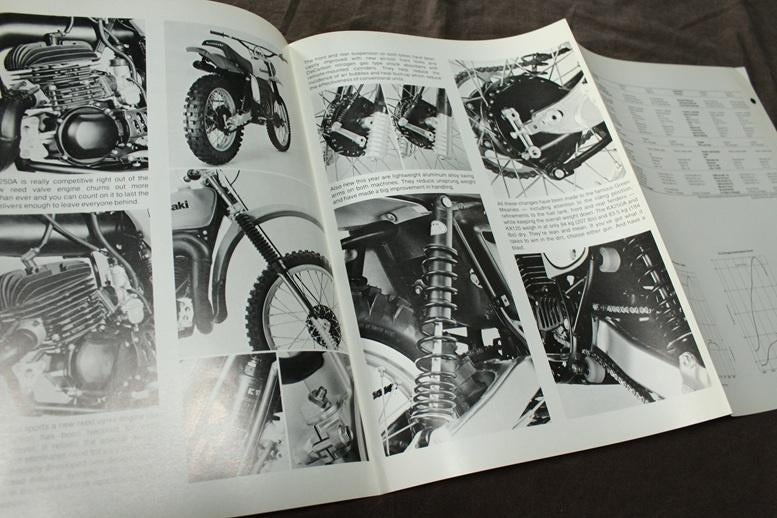 Kawasaki KX250 KX125 A4 specificaties brochure, Motoren, Handleidingen en Instructieboekjes, Ophalen of Verzenden, Kawasaki
