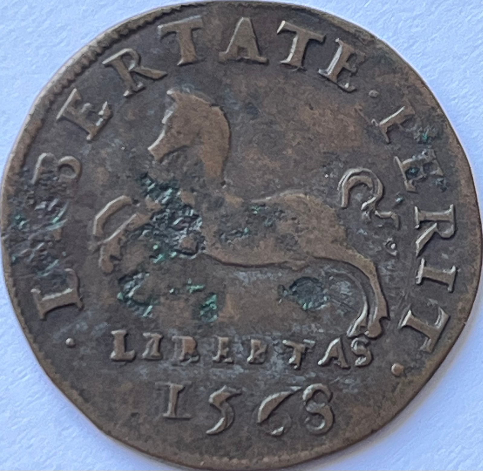 Noordelijke Nederlanden rekenpenning 1568, Ophalen of Verzenden, Overige materialen, Nederland