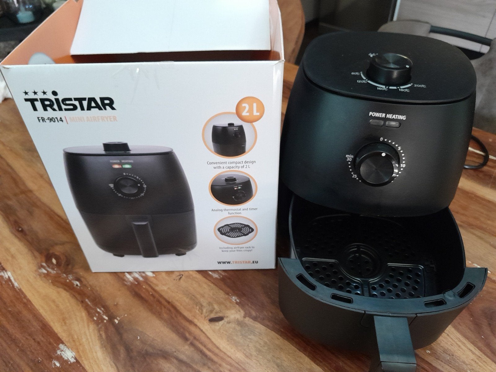 Tristar Mini Airfryer FR-9014, Witgoed en Apparatuur, Ophalen, Zo goed als nieuw, Airfryer, Minder dan 750 gram