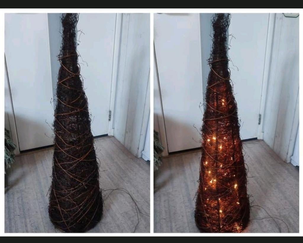 Takken kegel vloerlamp piramide met verlichting 100 cm, Ophalen of Verzenden, Minder dan 100 cm
