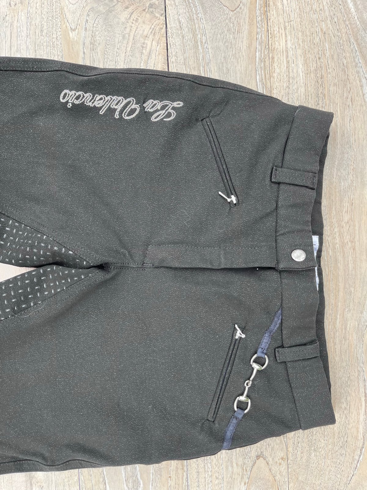 La Valencio rijbroek maat 40 zwart met glitter, Maat 38/40 (M), Zwart, Ophalen of Verzenden, Zo goed als nieuw