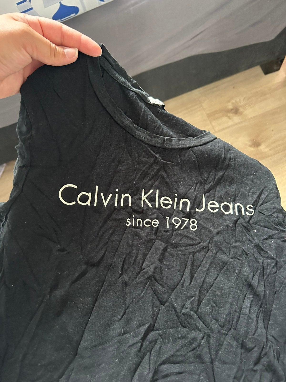 Calvin klein t-shirt, Zwart, Ophalen of Verzenden, Zo goed als nieuw, Korte mouw
