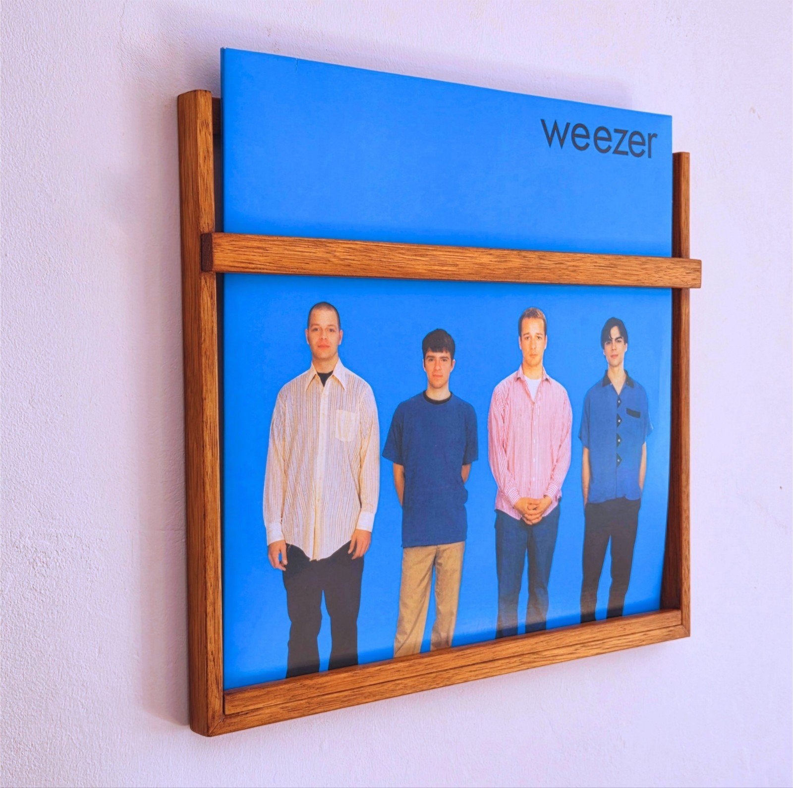 LP houder - Vinyl wandlijst hardhout - handgemaakt lphouder, Huis en Inrichting, Ophalen of Verzenden, Nieuw