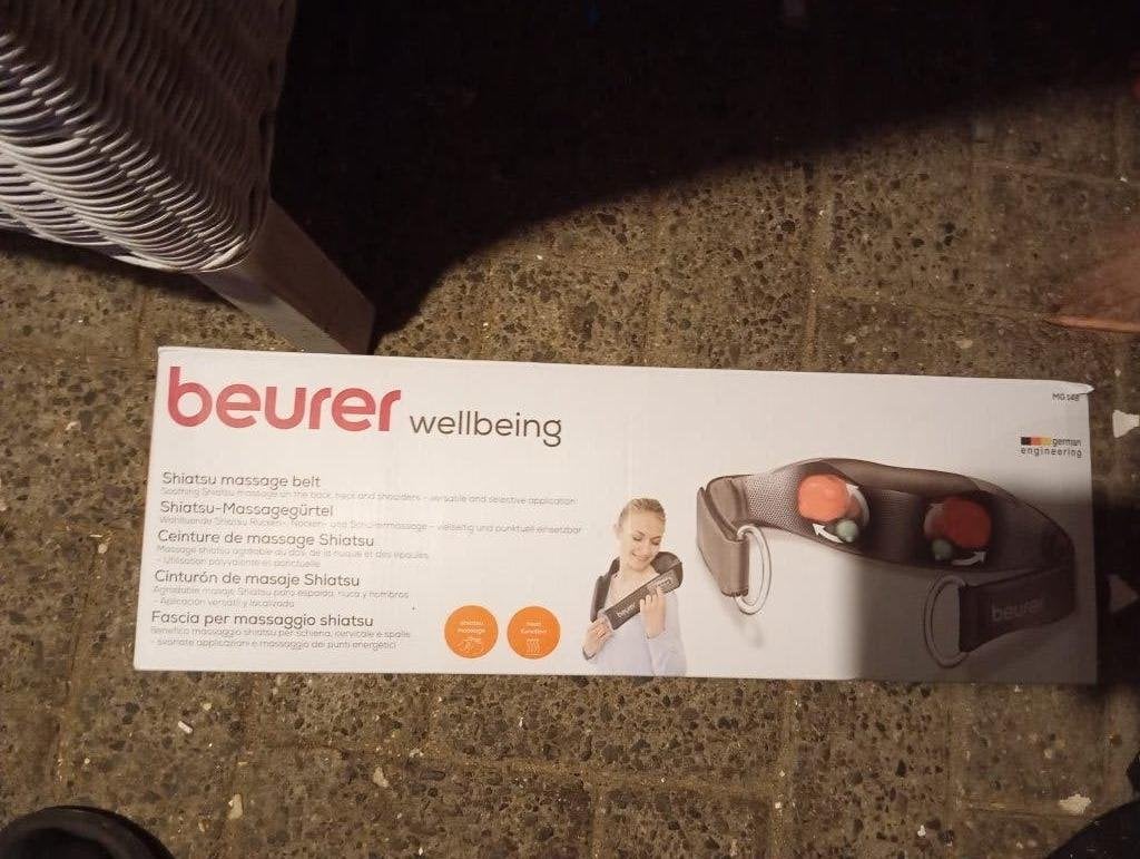 Beurer Shiatsu massageband - Ontspanning voor nek en rug, Sport en Fitness, Ophalen, Zo goed als nieuw, Apparaat