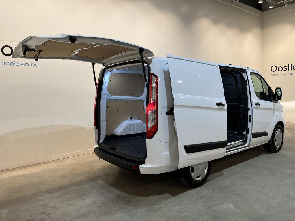 Ford Transit Custom 340 L1H1 PHEV Benzine Hybride Trend Auto, Stof, Gebruikt, 52 km, Wit