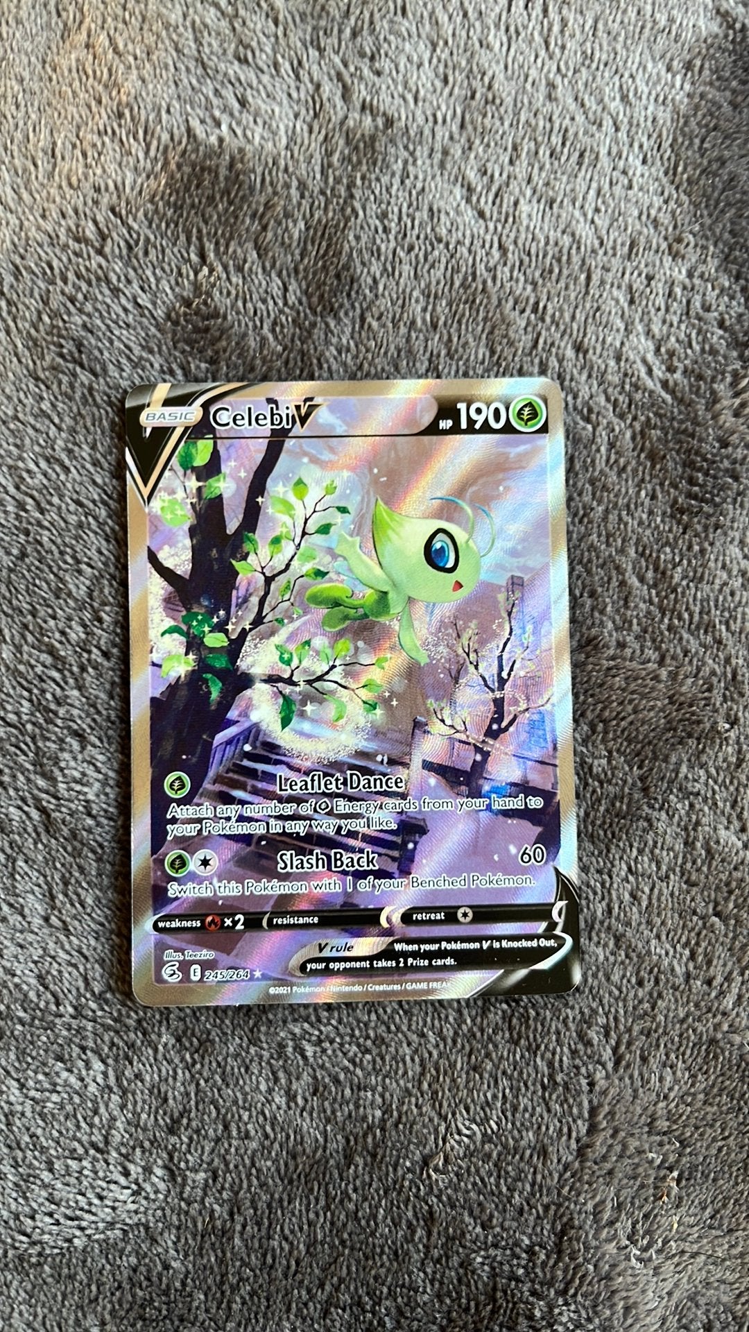 Pokemon kaart celebiV, Ophalen, Zo goed als nieuw