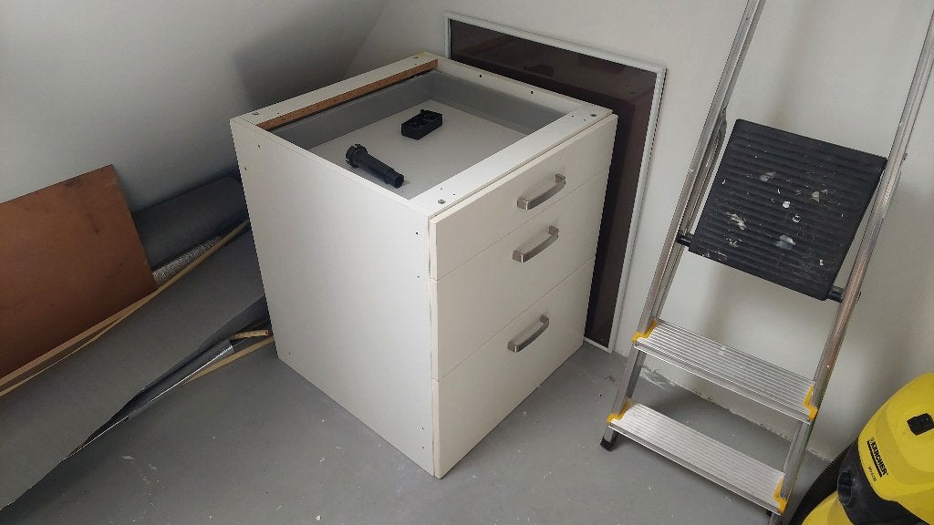 Ikea Faktum Ladeblok, Ophalen, Gebruikt, Wit, 50 tot 100 cm