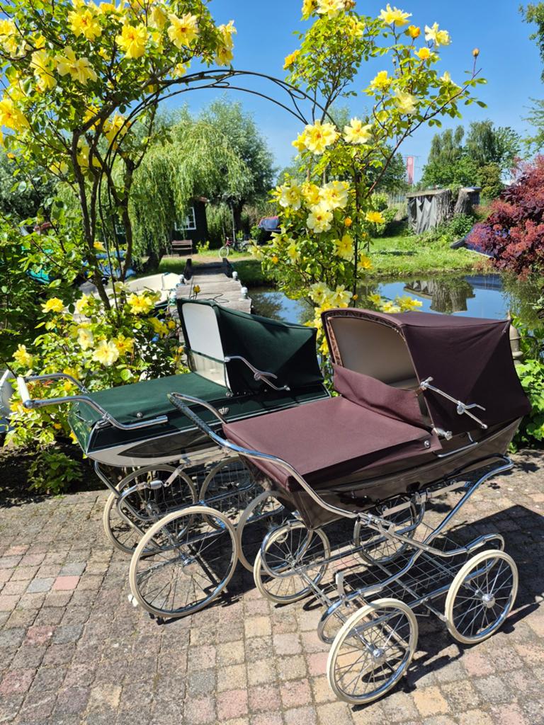 Vintage kinderwagens Van Delft en Silver Cross, Ophalen, Gebruikt, Overige merken