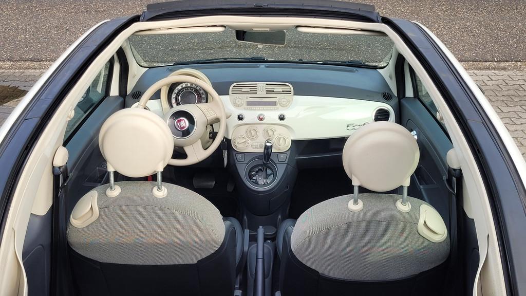 Fiat 500C 1.2 Lounge Automaat Cabrio (bj 2011), Auto's, Euro 5, Gebruikt, 1242 cc, 4 cilinders