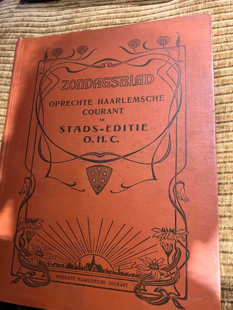 Zondagsblad Oprechte Haarlemsche Courant 1912, Boeken, Tijdschriften en Kranten, Gelezen, Krant, Ophalen of Verzenden