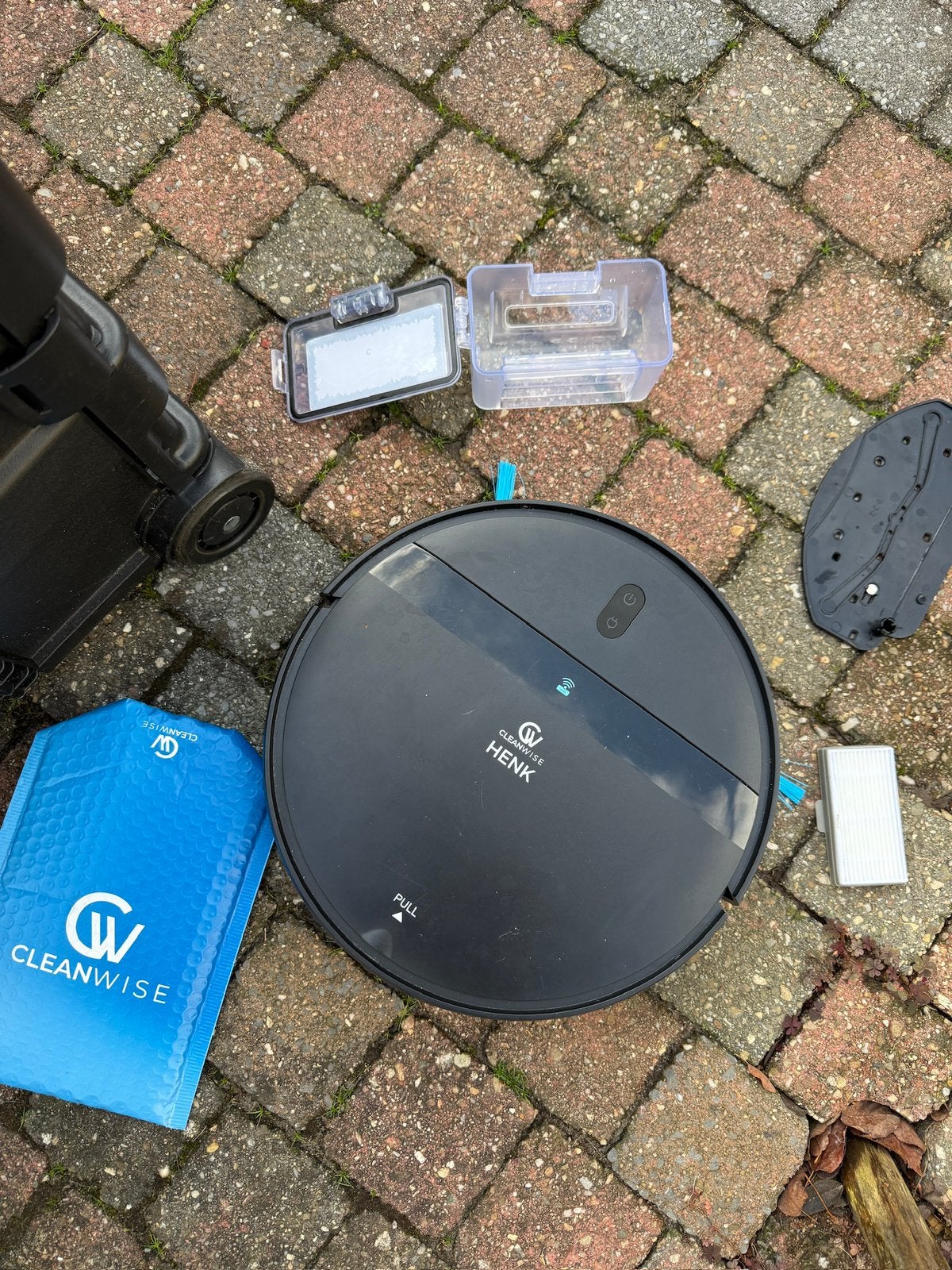 Cleanwise robofstofzuiger en dweil Henk, Overige merken, Gebruikt, Ophalen of Verzenden, Robotstofzuiger