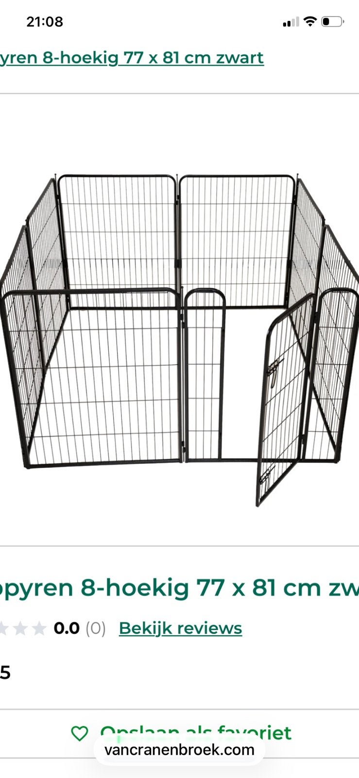 Puppyren zwart, Ophalen, Zo goed als nieuw, 110 cm of meer, 65 tot 100 cm