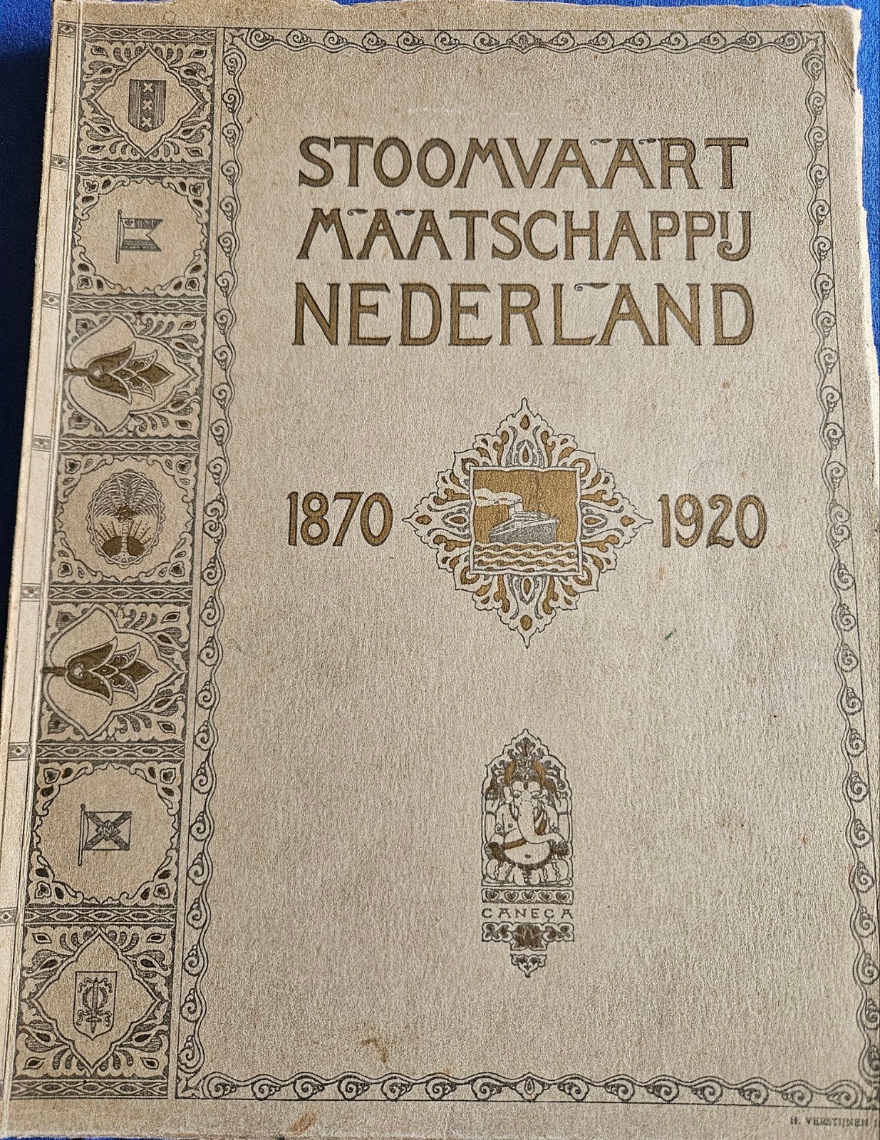 Gedenkboek Stoomvaart Maatschappij Nederland 1870-1920, Boeken, Ophalen of Verzenden, Gelezen, Dr. M.G. de Boer, Nederland