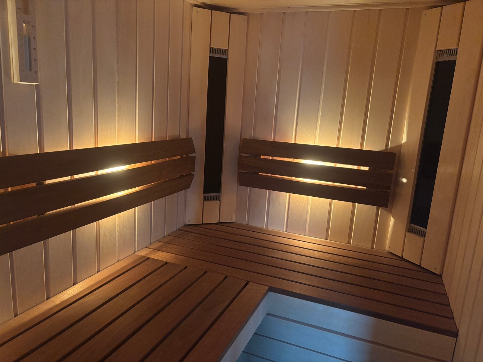 Luxe 4 p. combisauna (als nieuw), Sport en Fitness, Ophalen, Zo goed als nieuw, Complete sauna