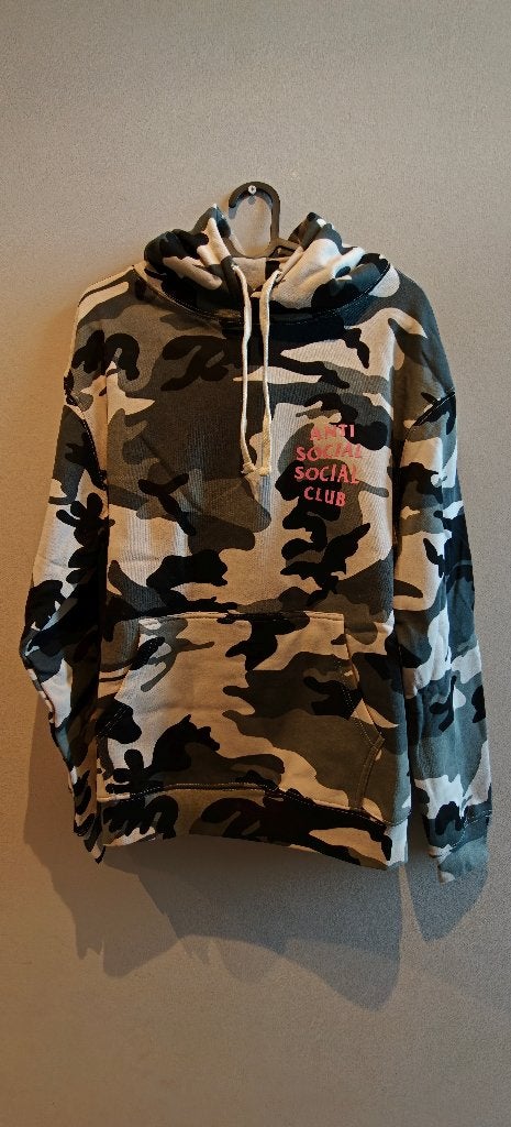 Anti Social Social Club "Snow Camo" Hoodie – Camo (Size S), Anti Social Social Club, Meerkleurig, Nieuw, Ophalen of Verzenden