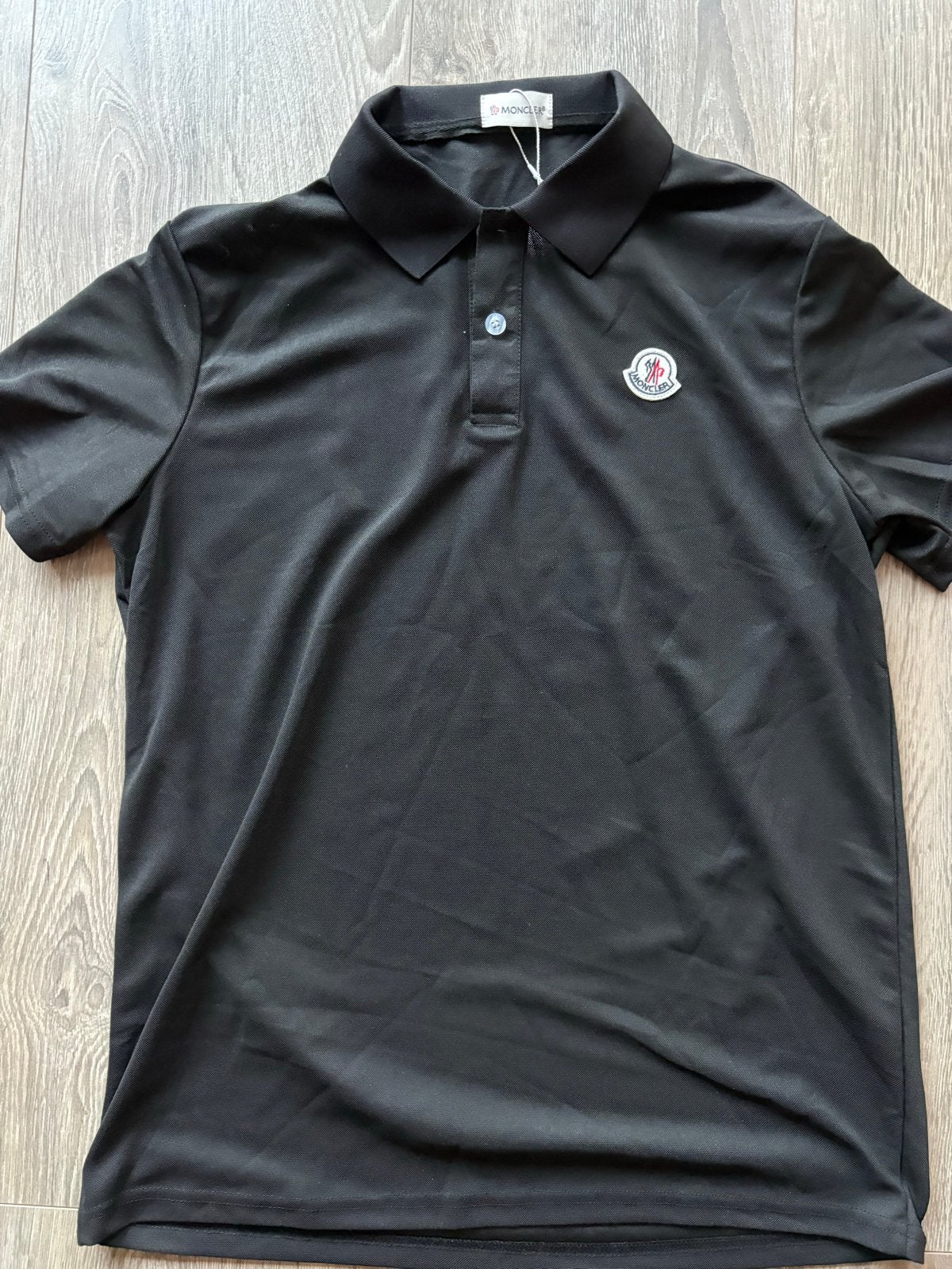Moncler Polo Shirt Zwart Maat L, Ophalen of Verzenden, Nieuw