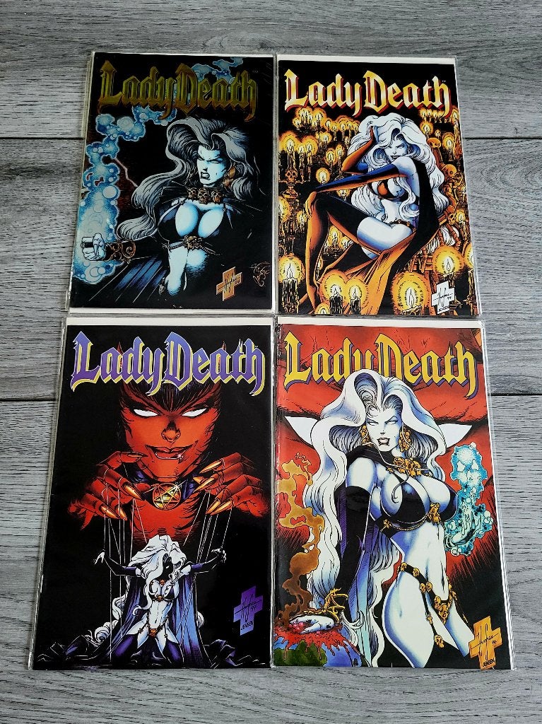 Verschillende Lady Death series., Boeken, Strips | Comics, Amerika, Ophalen of Verzenden, Zo goed als nieuw, Meerdere comics