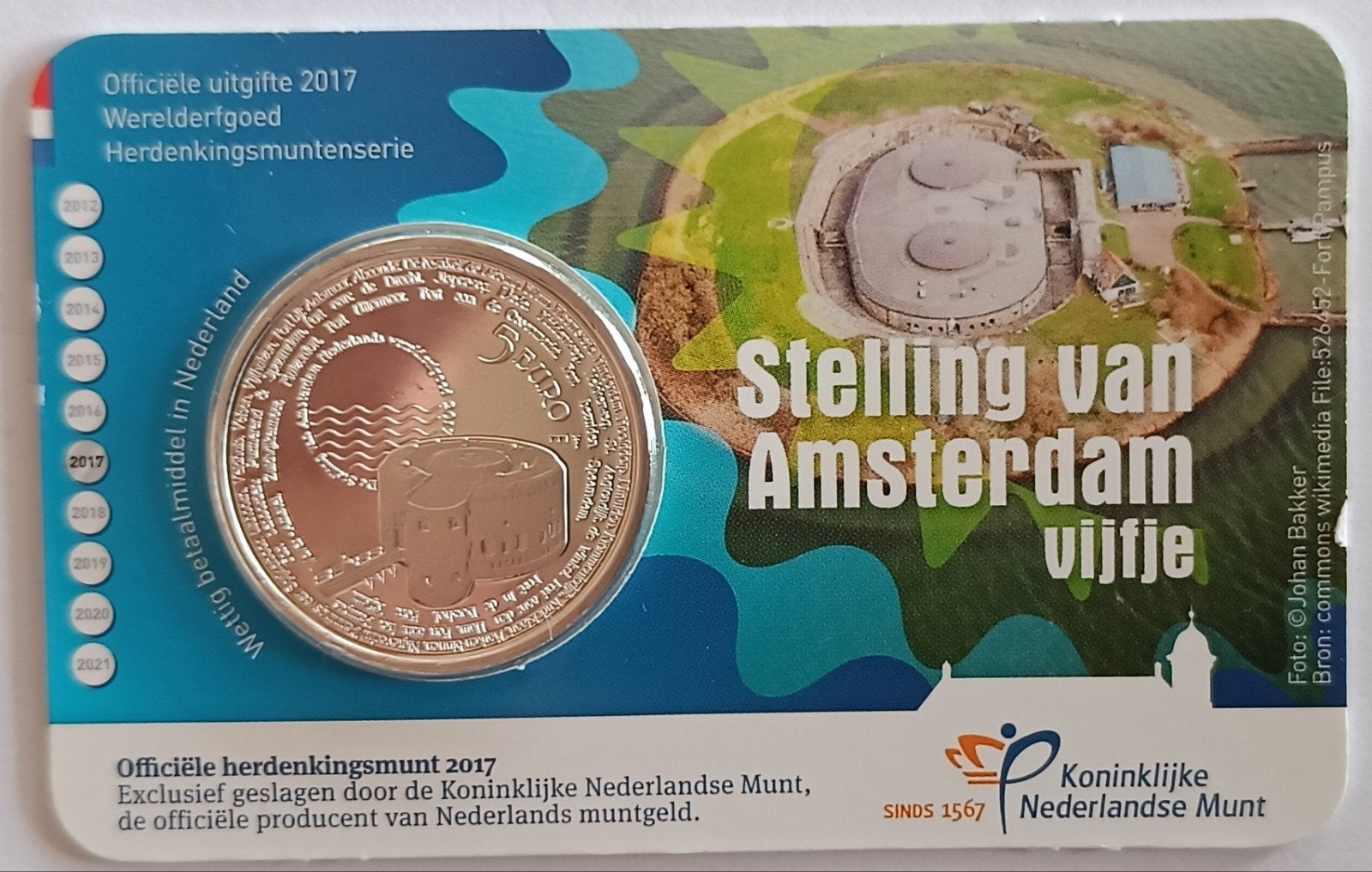 5 Euro munten NL in coincards, Ophalen, Koningin Beatrix, Euro's