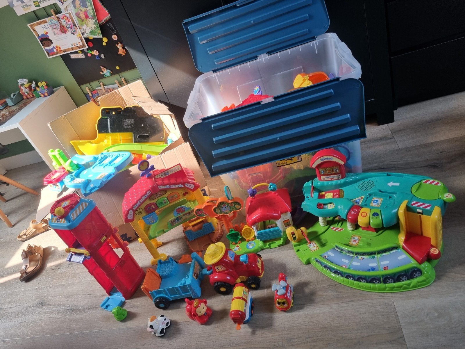 Grote VTech Zoef Zoef Dieren en Toet Toet Auto's collectie, Ophalen, Gebruikt, 2 tot 4 jaar