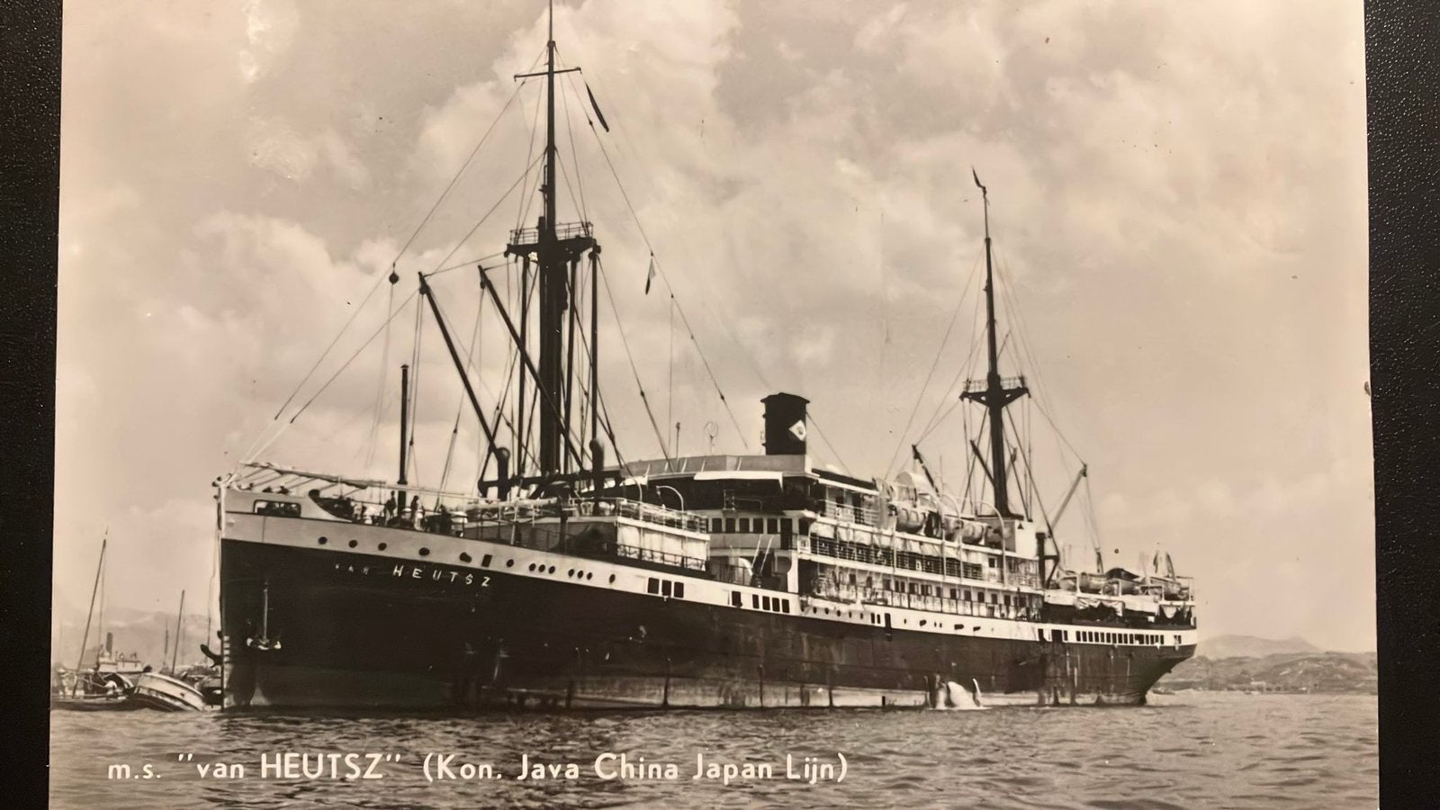 VAN HEUTSZ  - KJCPL Java China Japan Lijn, Verzamelen, Scheepvaart, Zo goed als nieuw, Kaart, Foto of Prent, Ophalen of Verzenden