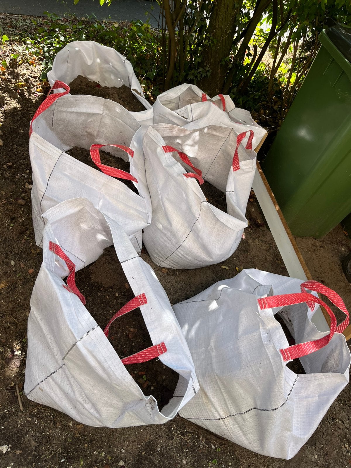 Gratis zand in 8 bigbags, Ophalen, Gebruikt, Ophoogzand