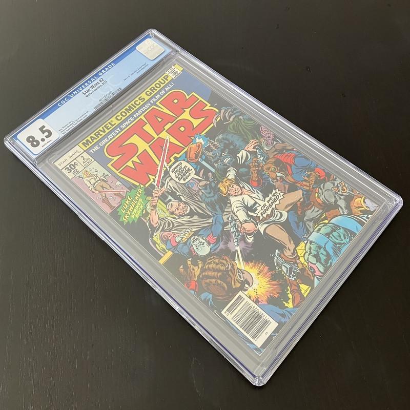 Star Wars Vol.1 #2 CGC (1977) VF+ (8.5), Boeken, Strips | Comics, Eén comic, Amerika, Marvel Comics, Nieuw