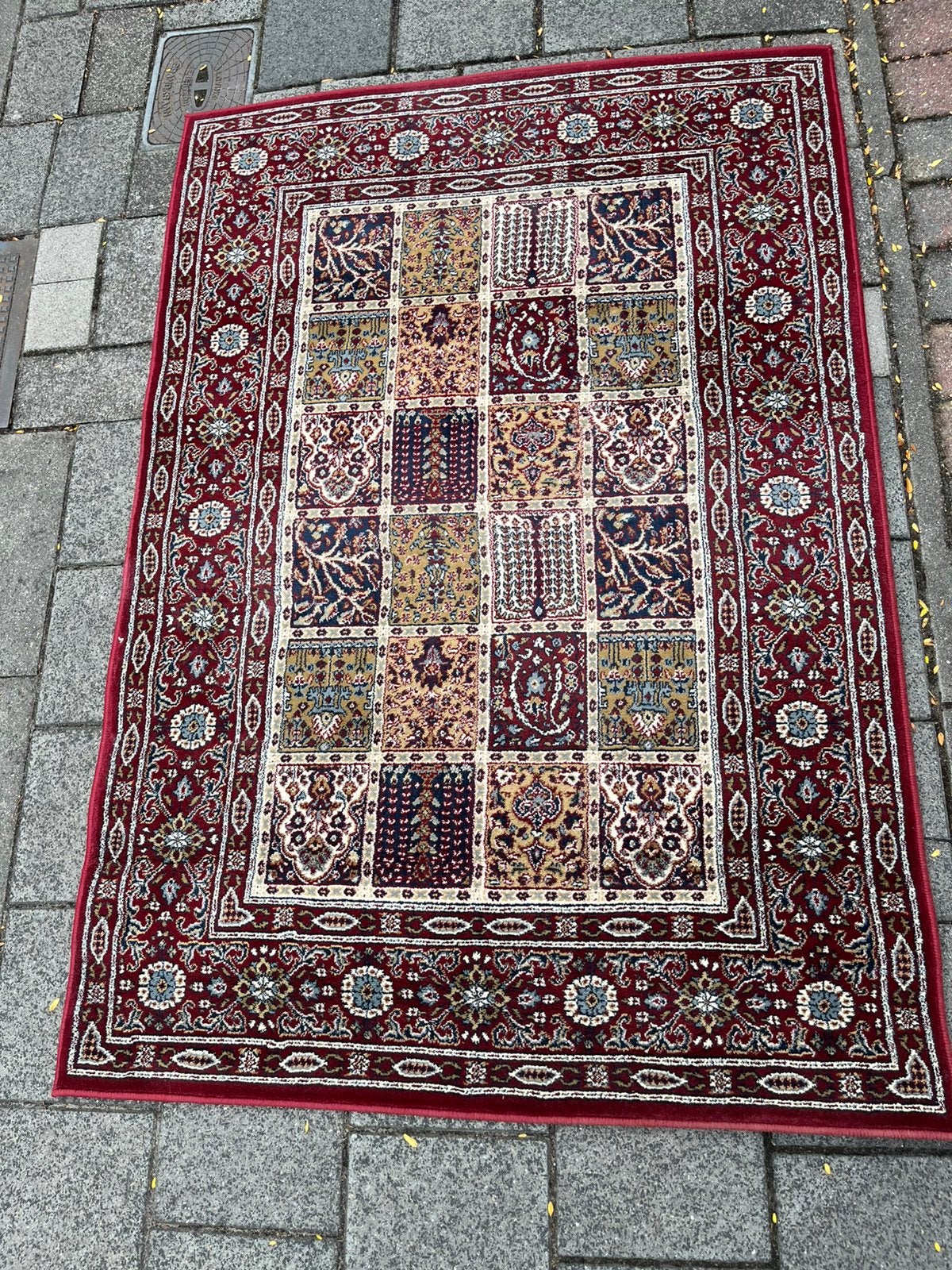 Perzisch tapijt karpet vloerkleed valby ruta 133x195cm ikea, Ophalen of Verzenden, Zo goed als nieuw, Rechthoekig, 200 cm of meer