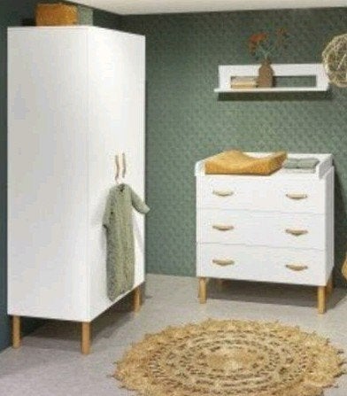 Babykamer Camiel White Commode en Kast, Ophalen, Gebruikt, Jongetje of Meisje