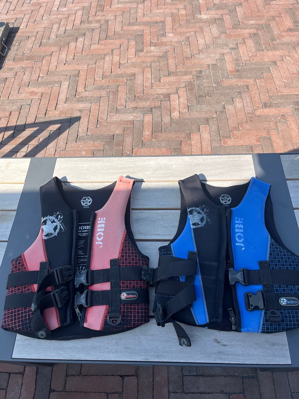 Jobe watersport vesten XXL Youth (2 stuks), Watersport en Boten, Watersportkleding, Ophalen of Verzenden, Gebruikt, Kind, Reddingsvest of Zwemvest