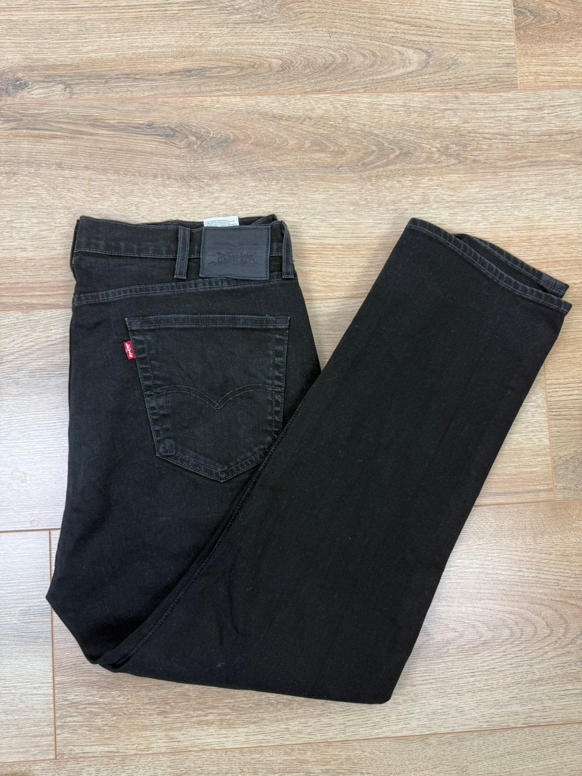 Levi’s 514 Jeans Straight Zwart W38/L30, Ophalen of Verzenden, Zo goed als nieuw, Zwart, W36 - W38 (confectie 52/54)