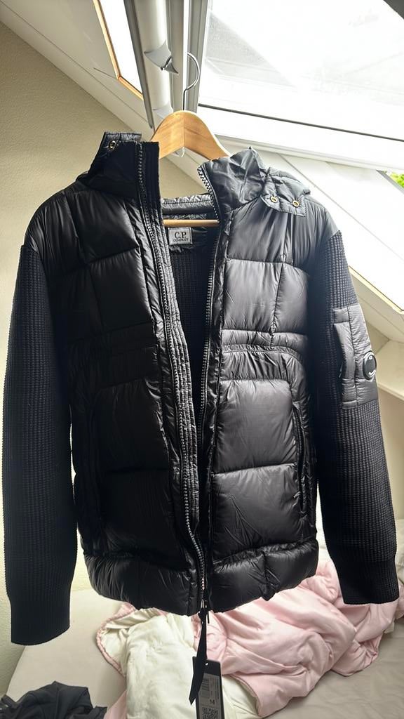 Cp company cardigan jas, Kleding | Heren, Jassen | Zomer, Ophalen of Verzenden, Zo goed als nieuw, Zwart