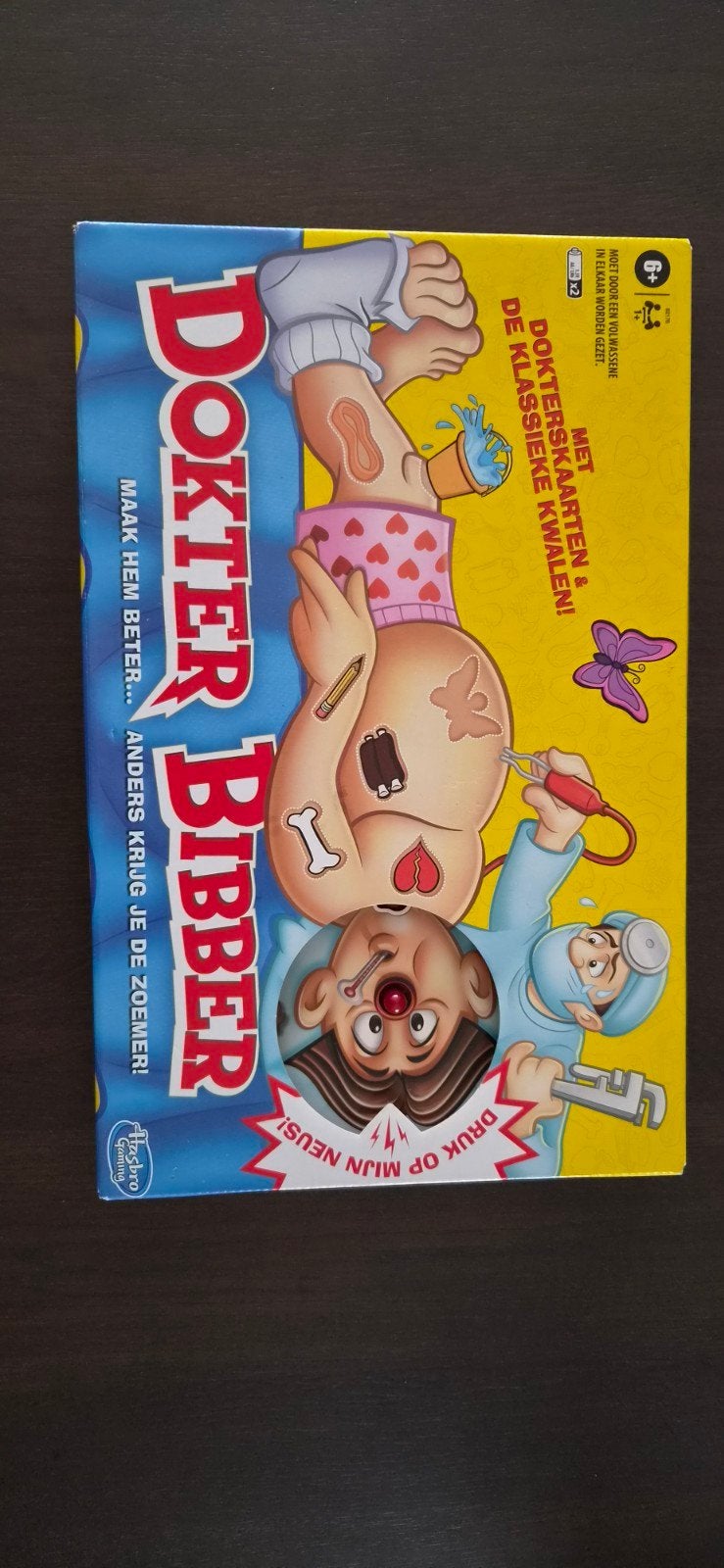 Dokter Bibber spel - Klassiek gezelschapsspel, Een of twee spelers, Ophalen of Verzenden, Zo goed als nieuw, Hasbro