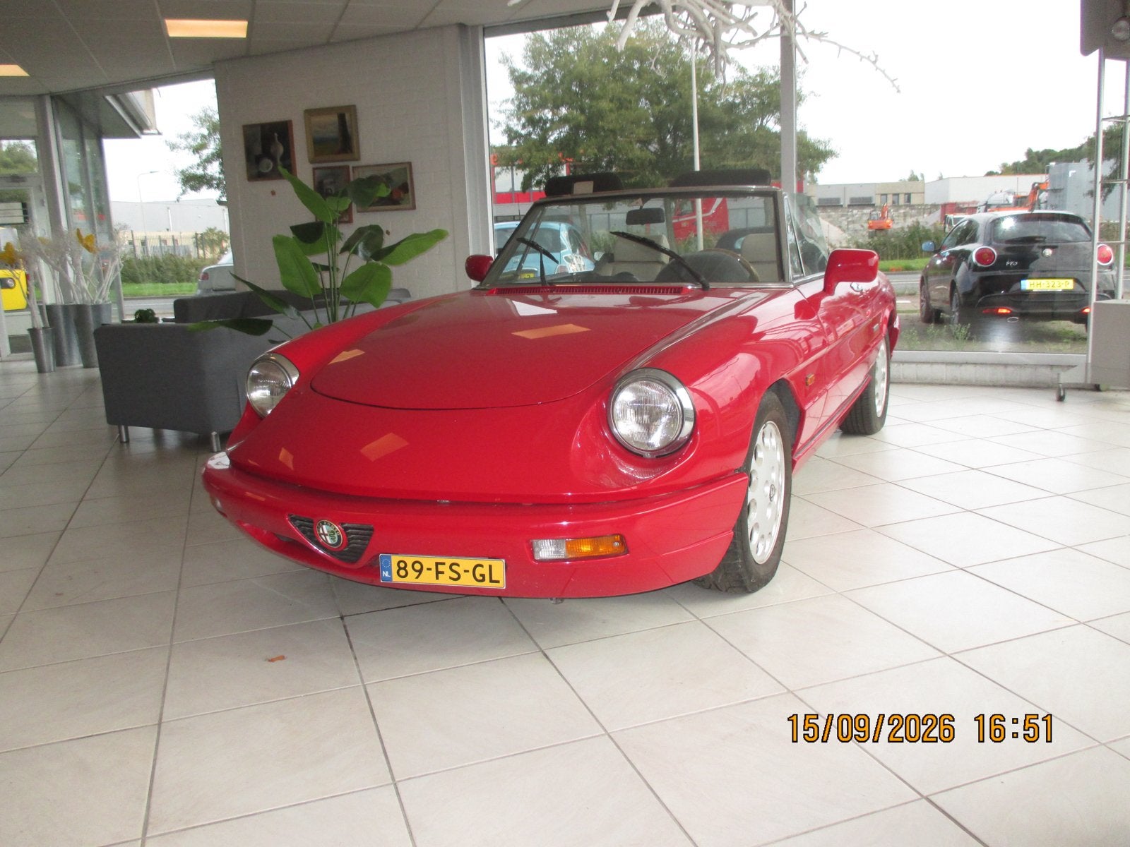 Alfa Romeo Spider 2.0 U9 1991 Rood, 1965 cc, Achterwielaandrijving, 4 cilinders, Cabriolet