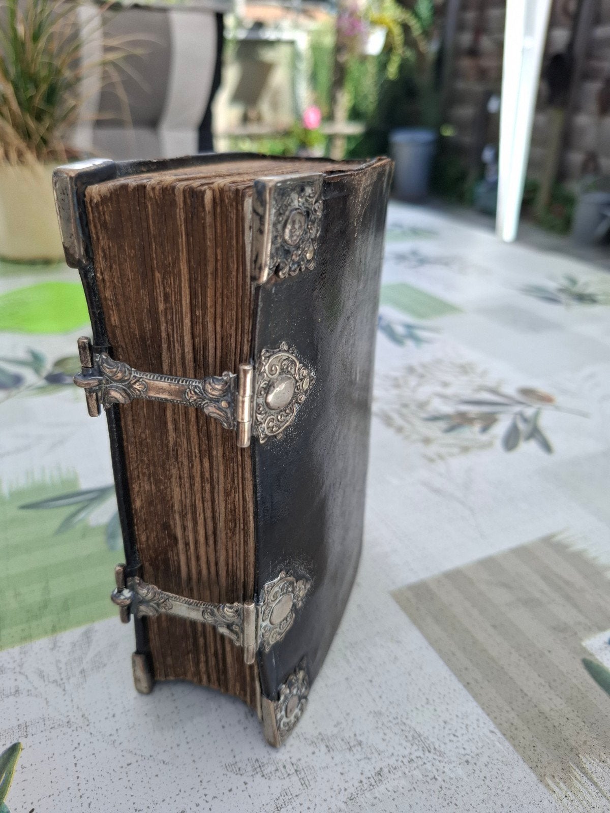 Antiek Gebedenboek: Hemels Palmhof met zilveren sluitingen, Ophalen, Wilhelmus Nakatenus